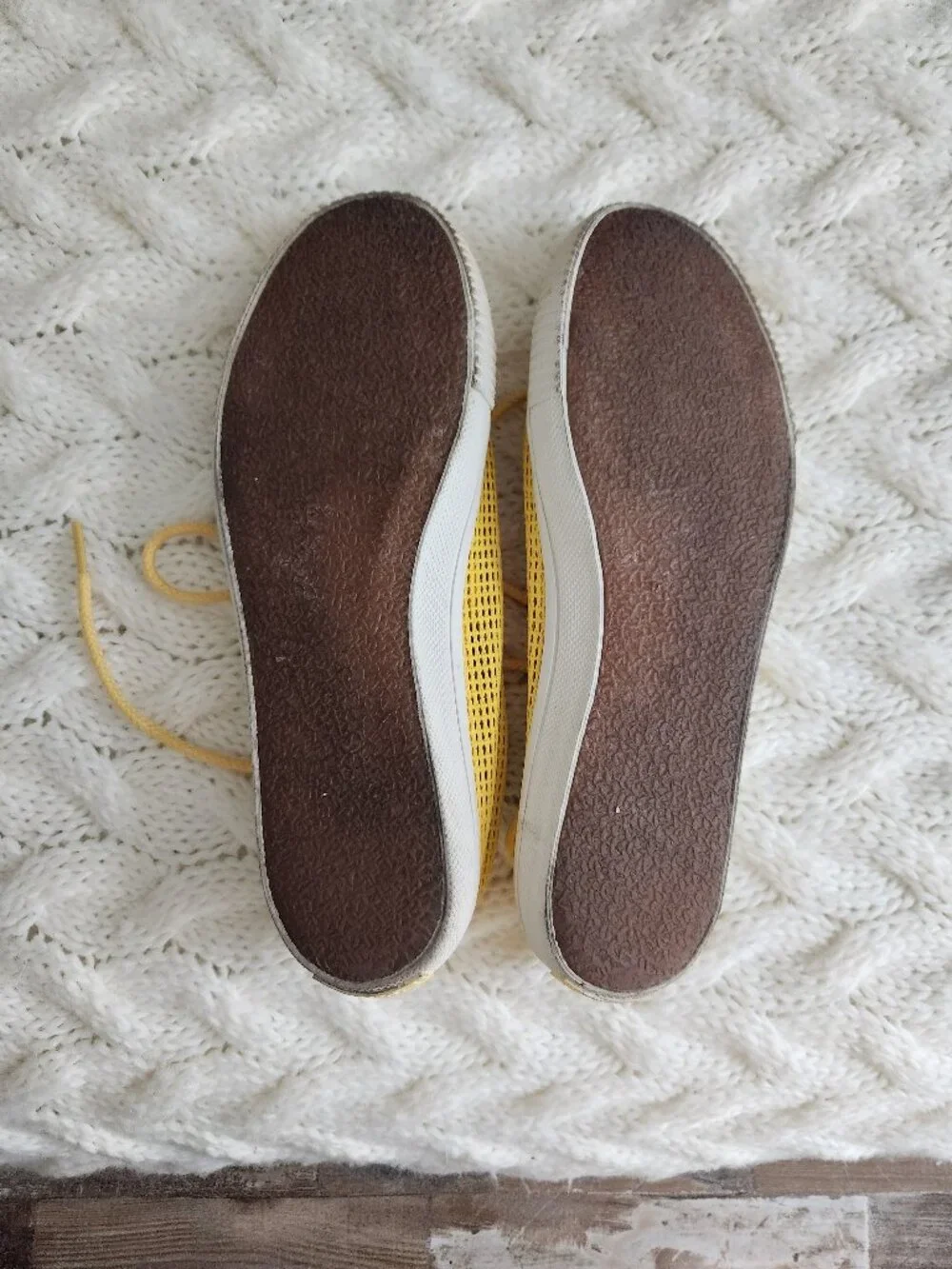 Tretorn yellow sneakers